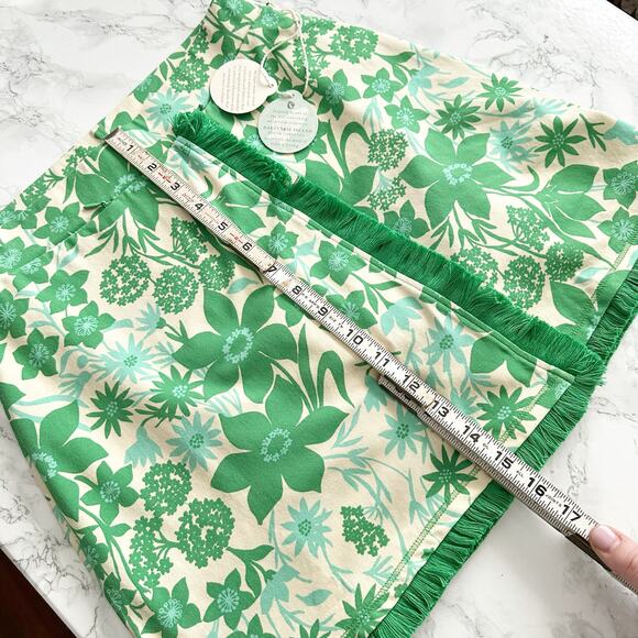 Spartina 449 Fringe Faux Wrap Skort Green Wildflowers Women’s Size XS NEW! - Picture 13 of 13